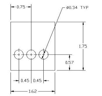33840 Metric Thickness Spacer Drawing