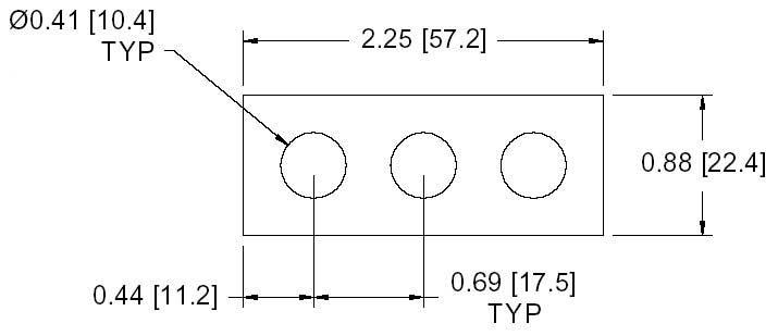 DSCP007 Series Spacer Drawing