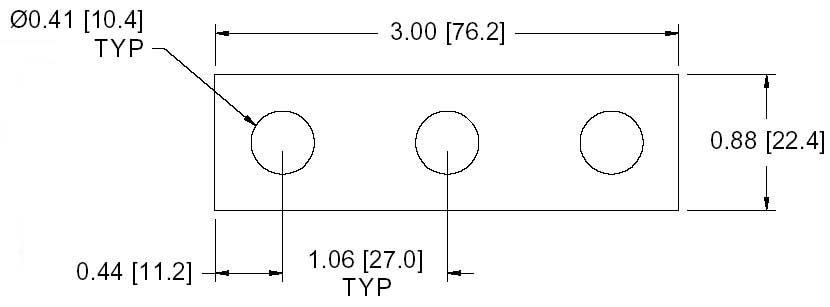 DSCP009 Series Spacer Drawing