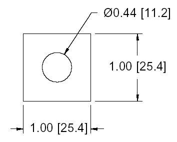 DSCP021 Series Spacer Drawing