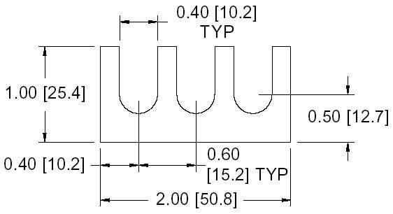 DSCP033 Series Spacer Drawing