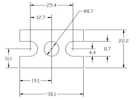 FSD 40775 Metric Thickness Spacer Drawing