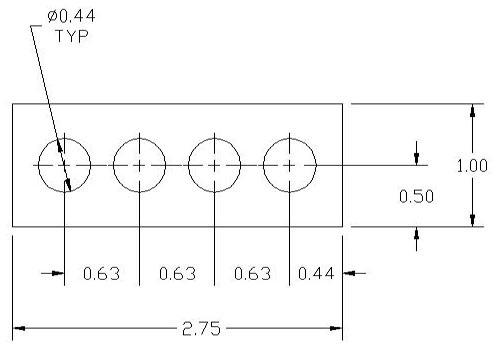 FSD 40876 Metric Thickness Spacer Drawing