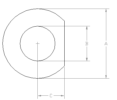 D Weld Washer Drawing