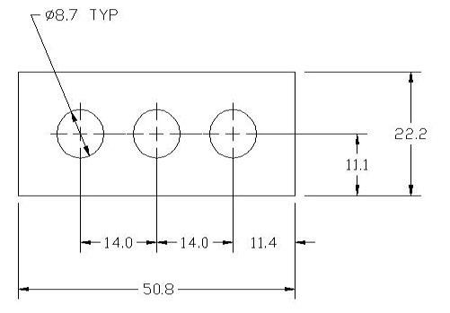 FSD 40776 Metric Thickness Spacer Drawing